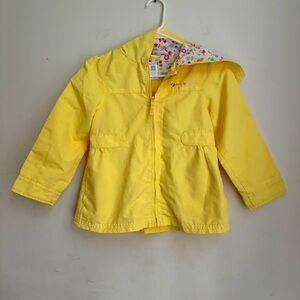 CARTERS TODDLER RAIN JACKET SIZE L YELLOW